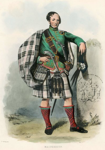 Macpherson, da The Clans of the Scottish Highlands, pub.1845 da Robert Ronald McIan